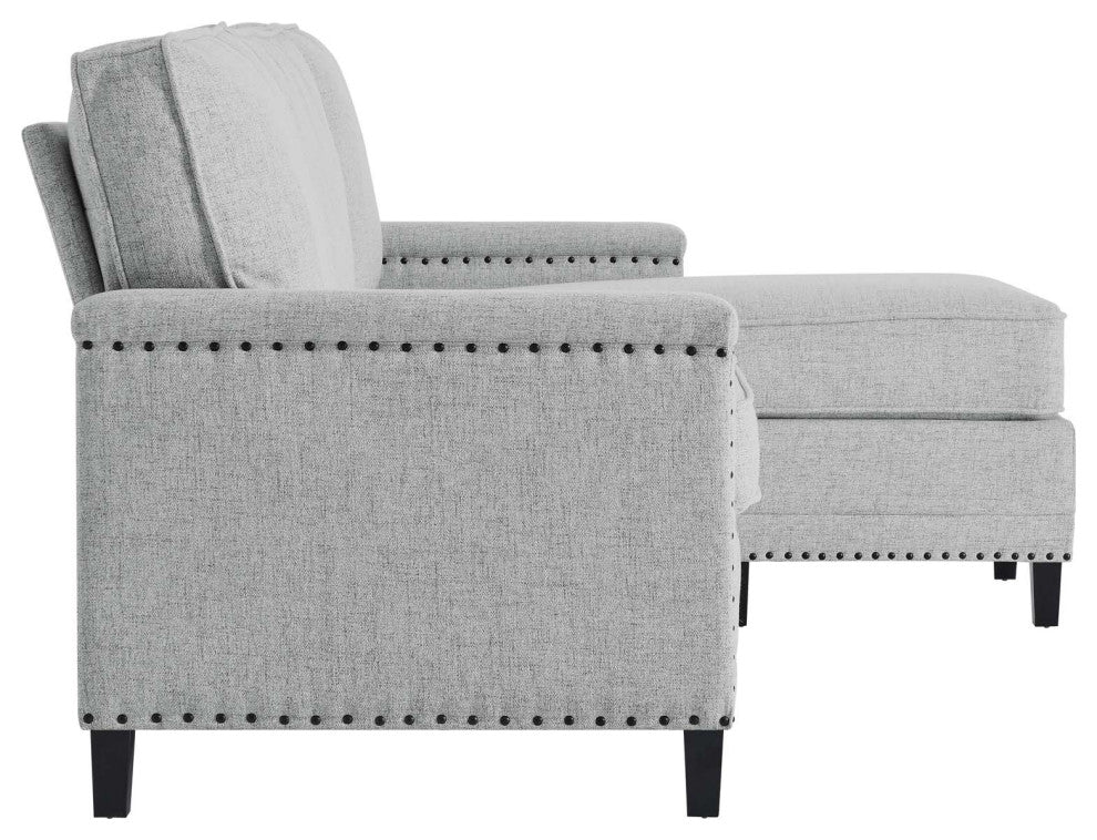 Sofa, Fabric, Gray, Modern, Living Lounge Room Hotel Lobby Hospitality