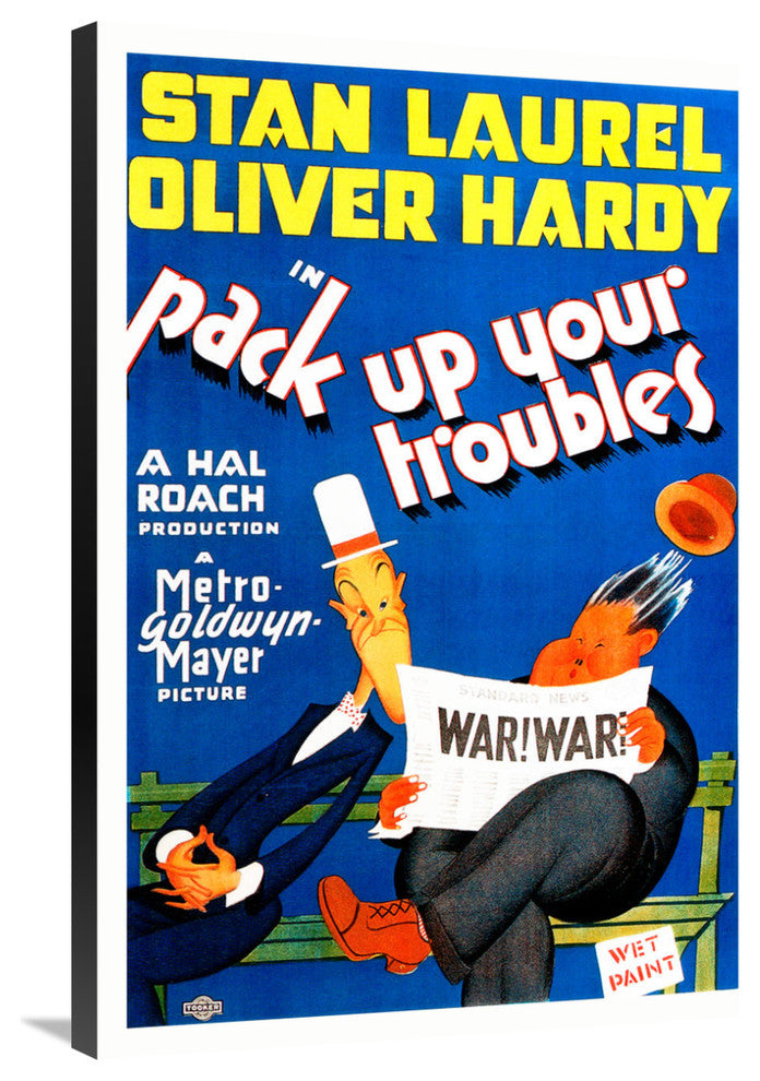 Laurel and Hardy, Pack Up Your Troubles With Laurel and Hardy, 1932, 25x36