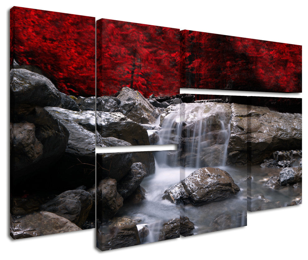 'Red Vision' Multi-Panel Canvas Art Set by Philippe Sainte-Laudy