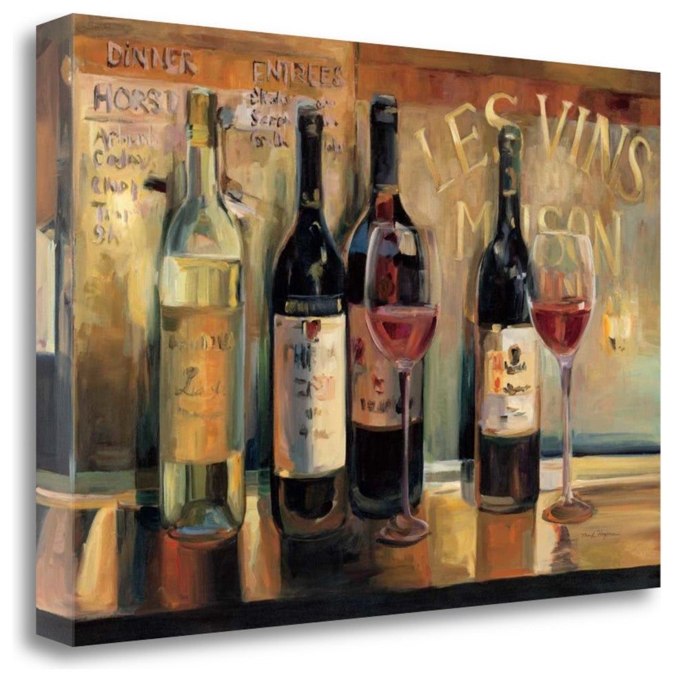 "Les VIns Maison" By Marilyn Hageman, Giclee Print on Gallery Wrap Canvas