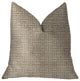Emperor Gray and Beige Luxury Throw Pillow, 24"x24"