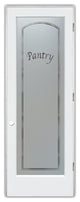 Pantry Door - Classic Arched - Primed - 28" x 84" - Knob on Left - Pull Open