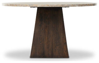 Brisa Round Dining Table 55", Dune Onyx