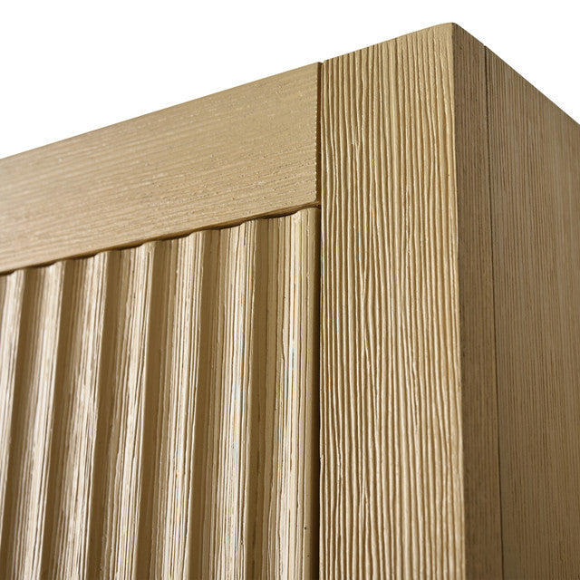 Vanity Art 24" Wall Mounted Bathroom Storage Cabinet, Linear Natural Oak, Matte Black Handle