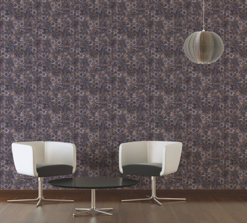 Mosaic Textured Wallpaper Featuring Flower Petals, 373914