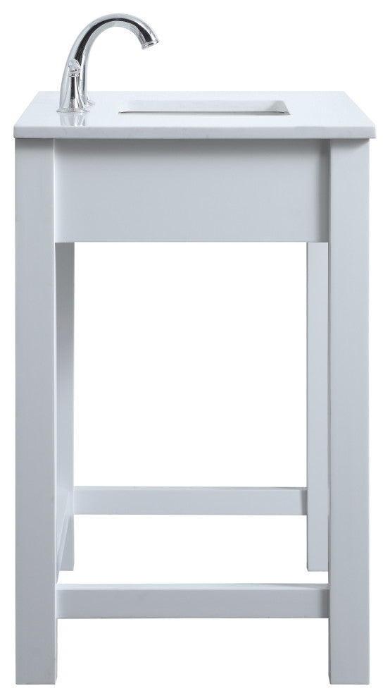 36" ADA Compliant Bathroom Vanity, White