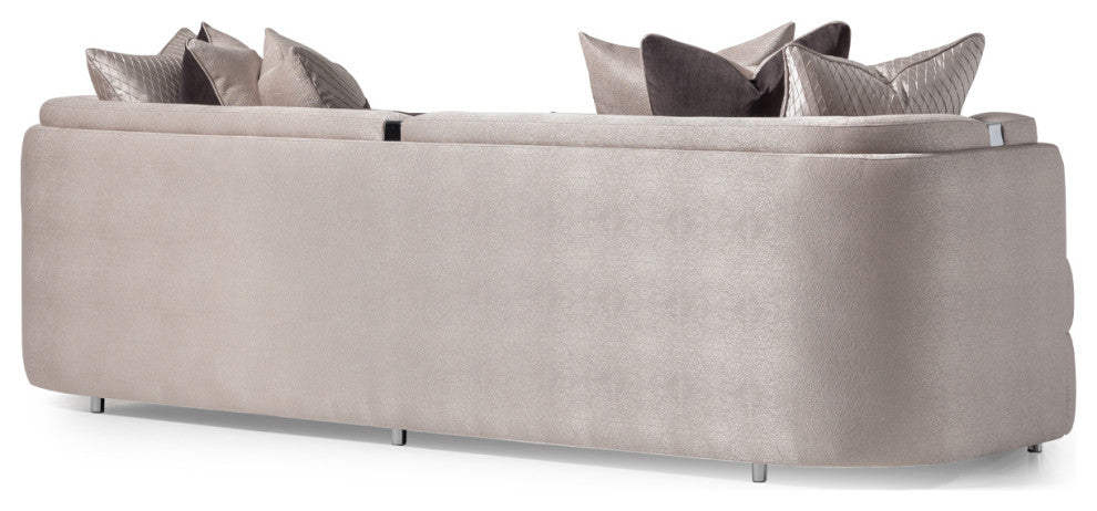 Carmela Mansion Sofa Zinc/Silver