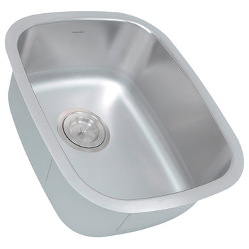 Nantucket Rectangle Undermount Bar and Prep Sink, 18 Gauge, 18.5"x15"x8"