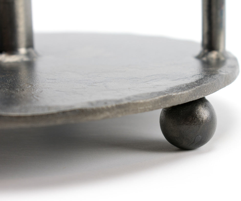 Counter Top Paper Towel Holder, Hand Forged Iron, Natural