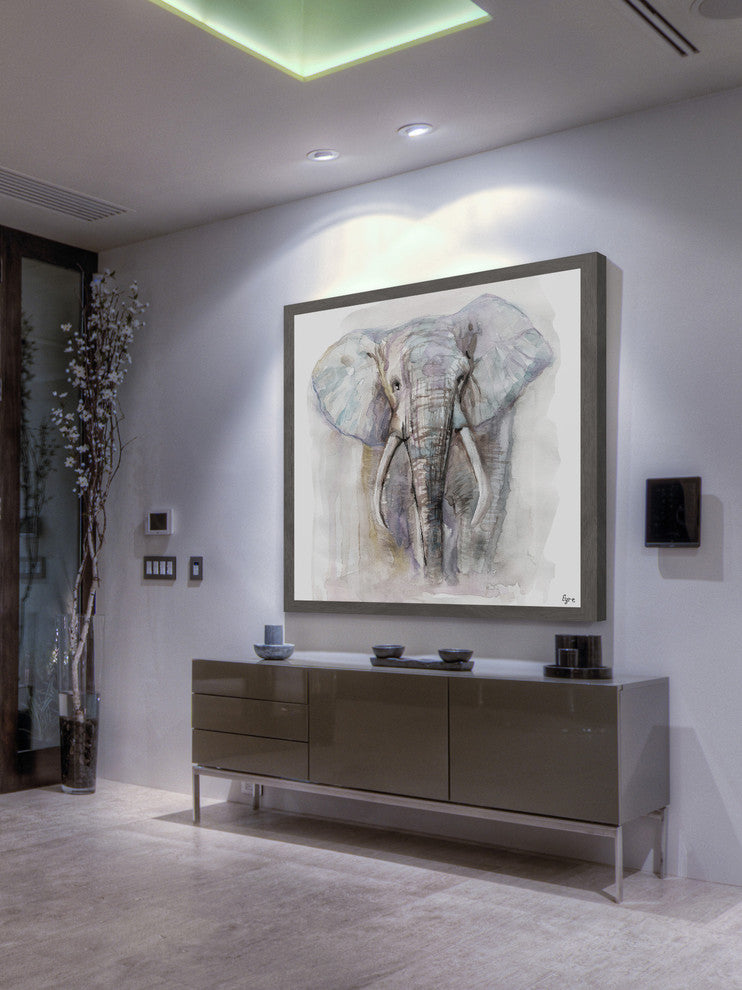 "La Memoria" Framed Painting Print, 32"x32"