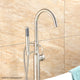 Luxier FTF01 Single-Handle Tub Filler Faucet with Hand Shower, Brushed Nickel