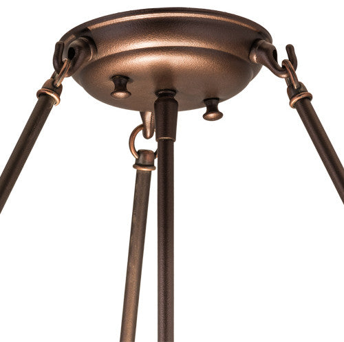 24W Tiffany Fishscale Semi-Flushmount