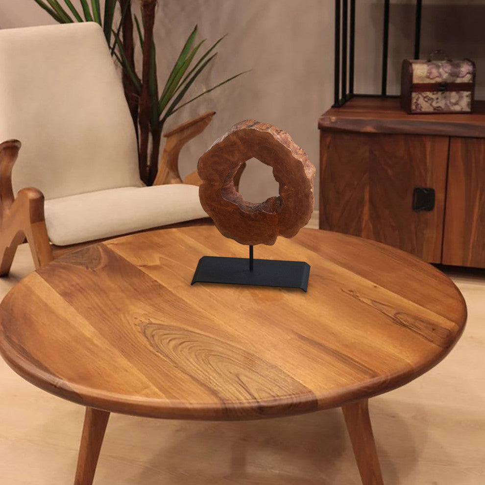 Rustic Lychee Wood Sculpture, Small