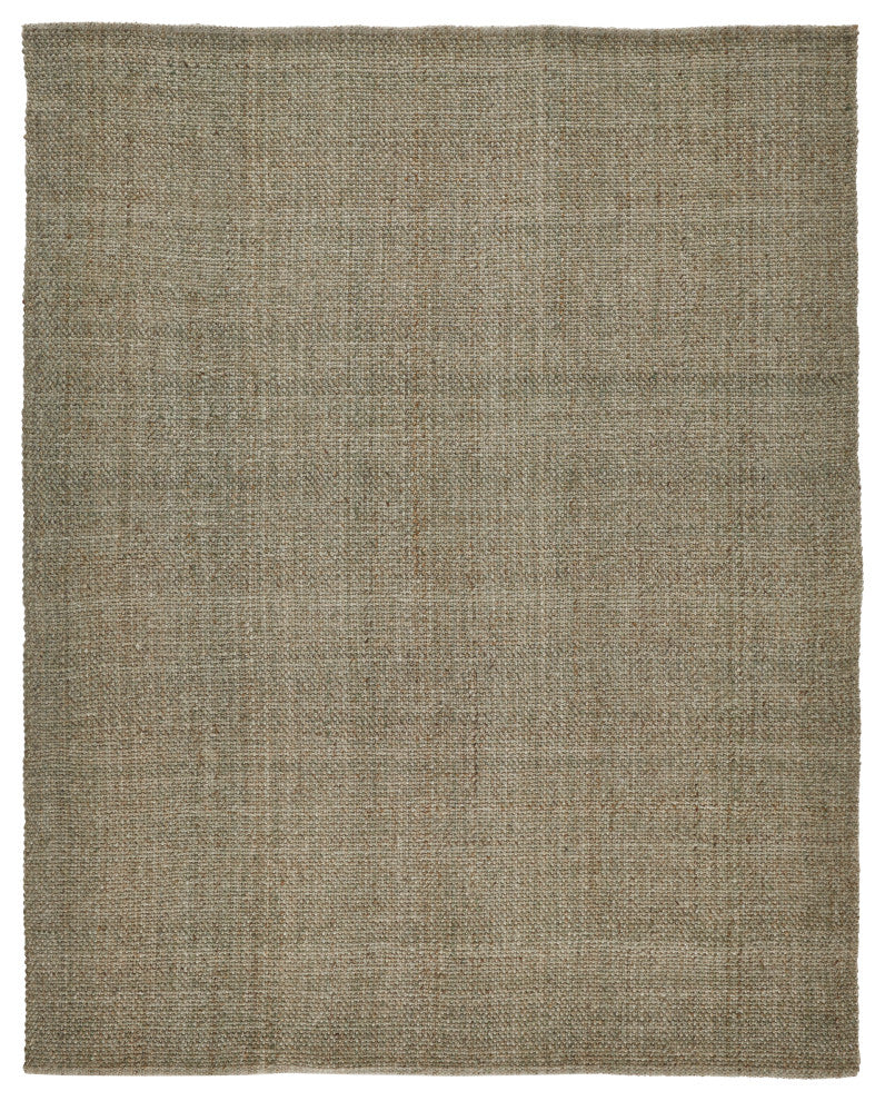 Weave & Wander Siona Space Dyed Flatweave Rug, Green, 9' X 12'