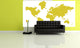 Studio Map Mural, Gold Weave, Wallpaper, 8 Panels, 142"x69"