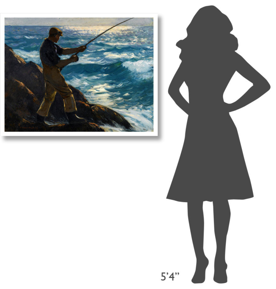 "The Fisherman, 1922" Digital Paper Print by Gifford Reynolds Beal, 38"x30"