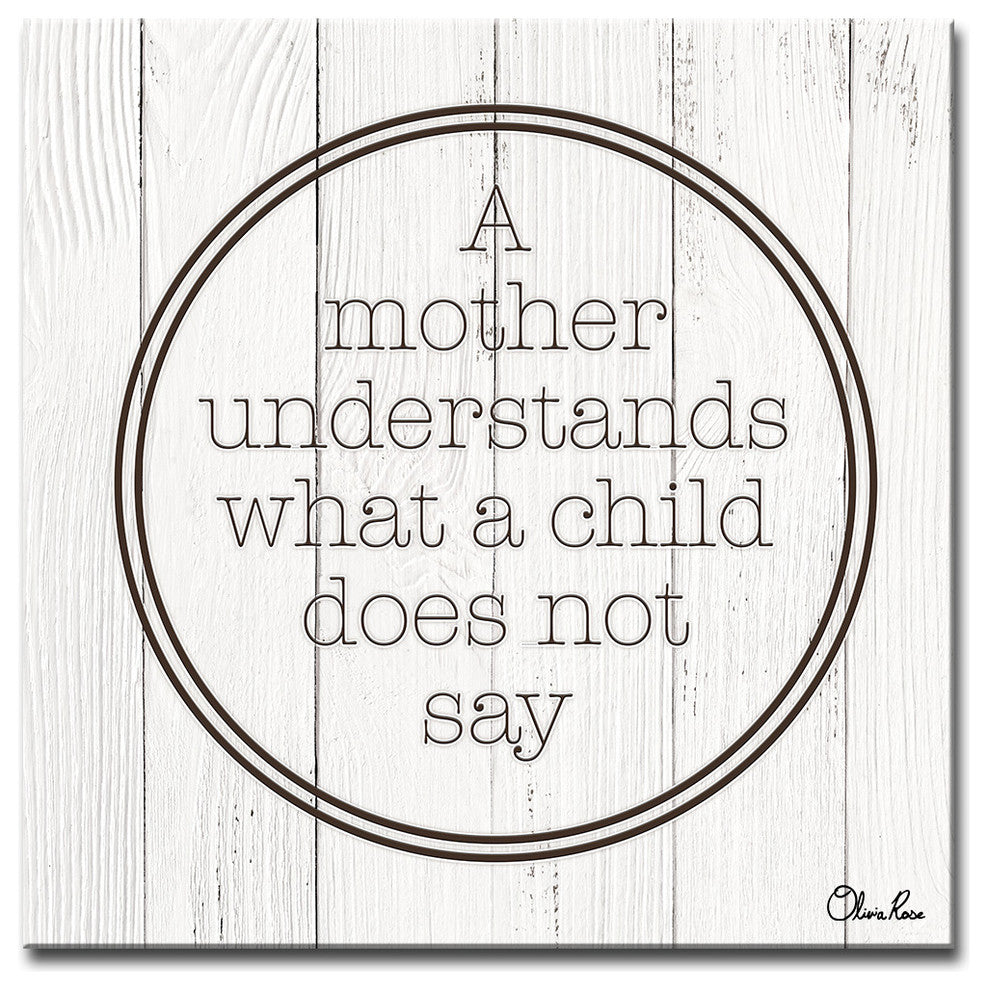 Ready2HangArt Wrapped Canvas Inspirational Wall Art, Mother''s Understand