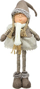 26" Decorative Standing Nordic Girl in a Dress Table Top Christmas Figure