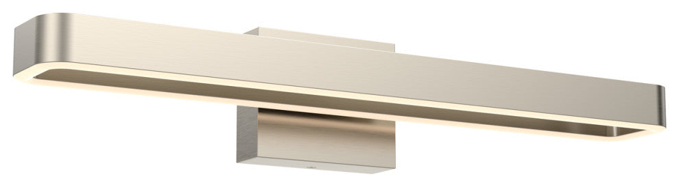 Aria 24" LED Rectangular Swivel Vanity Wall Sconce, Satin Nickel