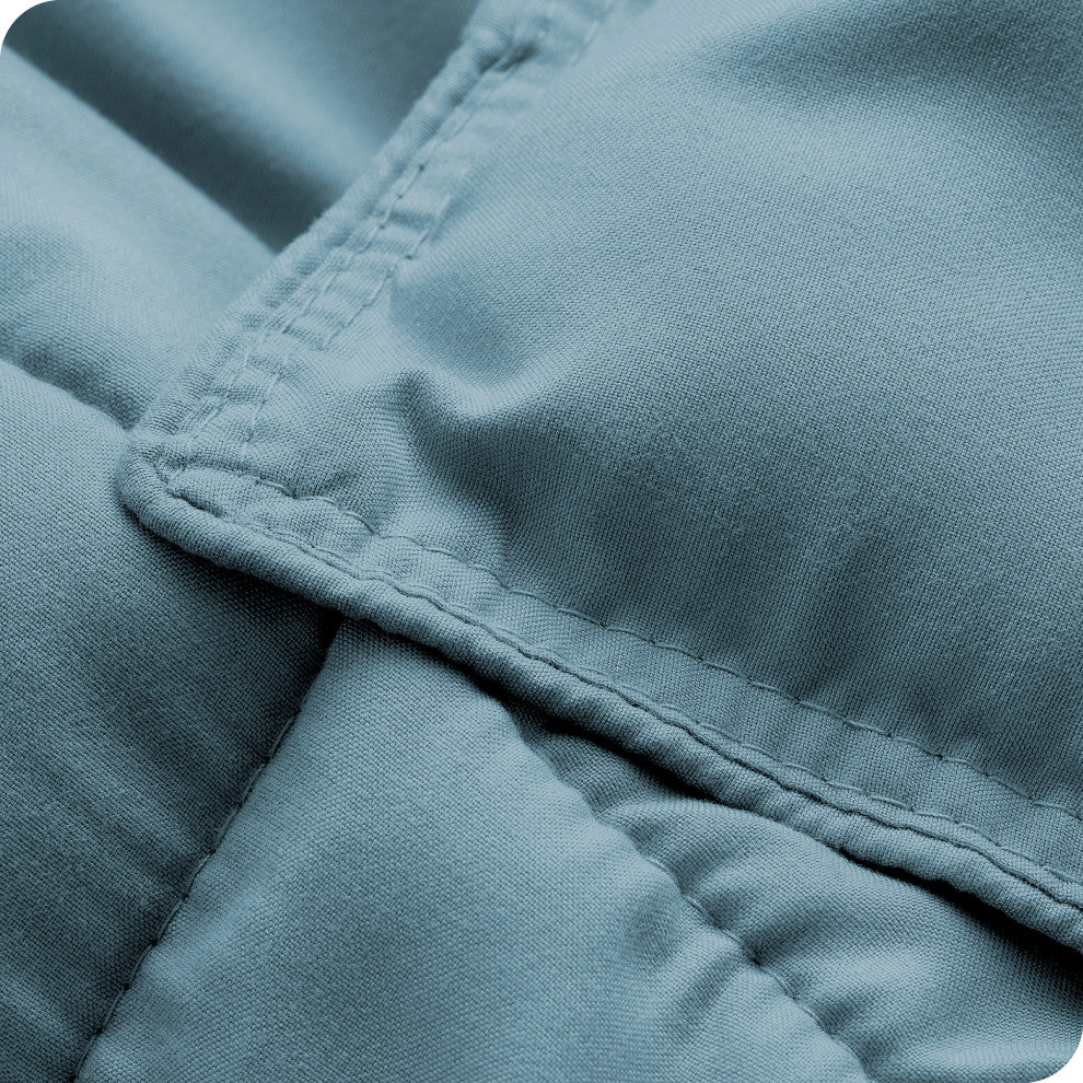Bare Home Down Alternative Comforter Set, Coronet Blue, Twin/Twin Xl
