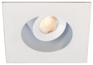 WAC Lighting LEDme Miniature Square Recessed Light, 3500K Cool White, White