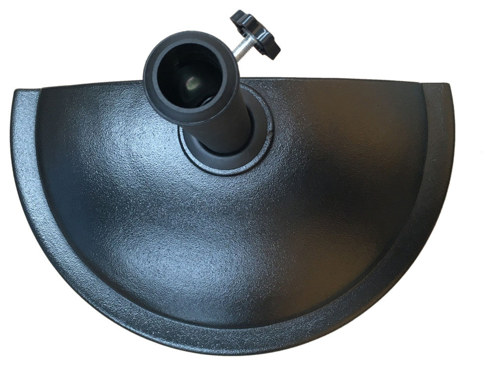 Olive Outdoor 25lb Concrete Half Round Umbrella Base