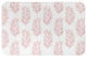 Pink Fern Leaves 21x34 Bath Mat