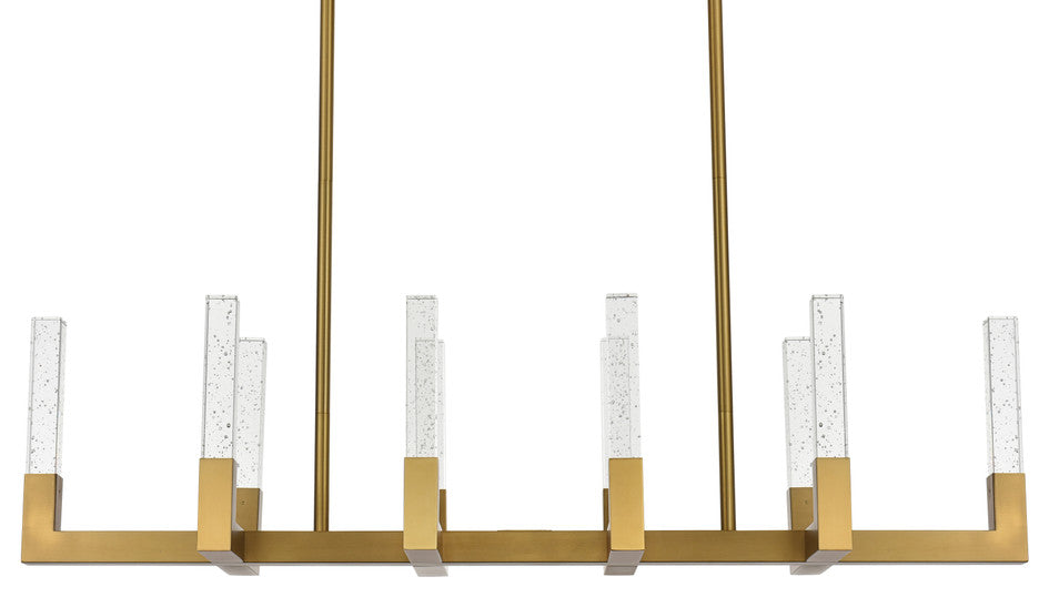 48" Adjustable LED Pendant, Satin Gold