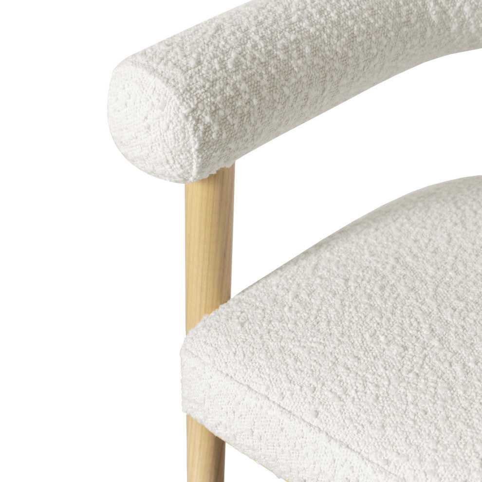 Spara Boucle Counter Stool, Cream