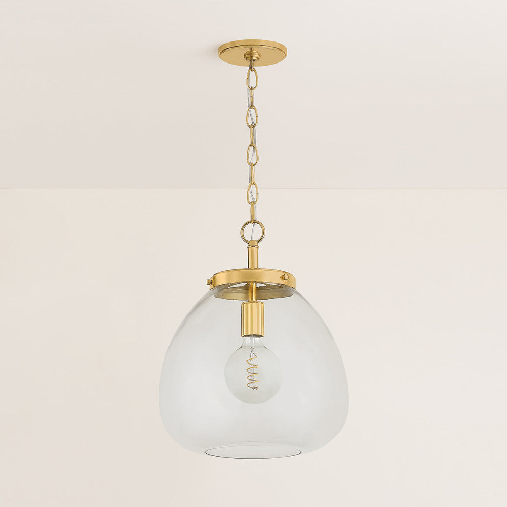 Mitzi Della Pendant Aged Brass