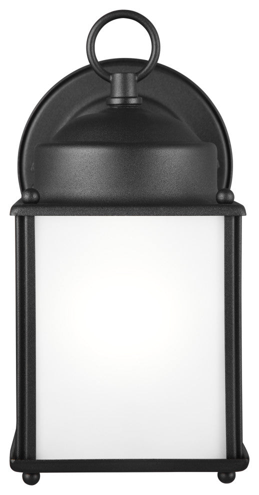 New Castle 1-Light Outdoor Wall Lantern, Black