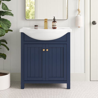 Marian Transitional Blue 30" Single Sink Vanity