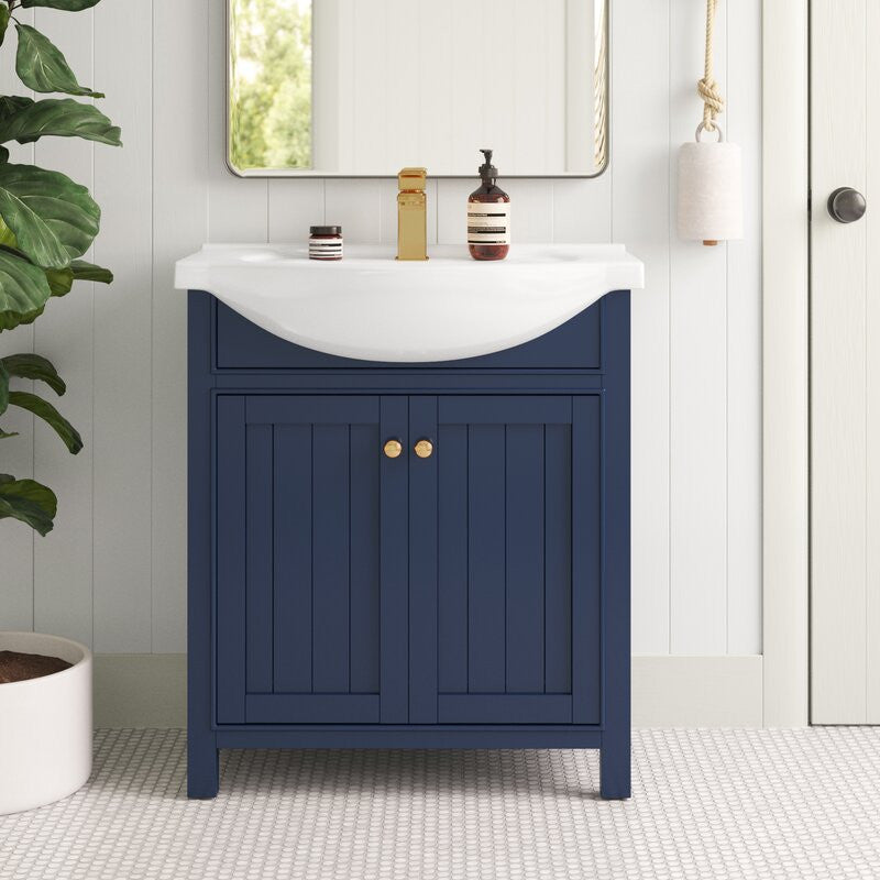 Marian Transitional Blue 30" Single Sink Vanity