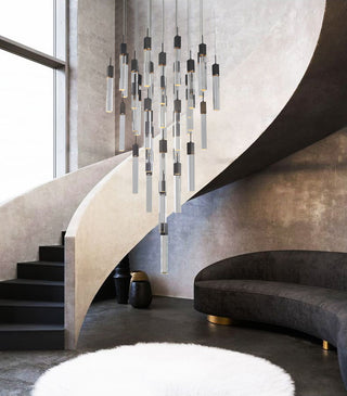 Crystal Cascade Multi-Light Pendant