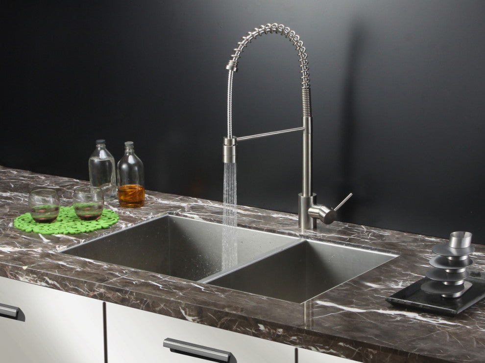 Ruvati RVH7200 Undermount Stainless Steel 29" Kitchen Sink Double Bowl