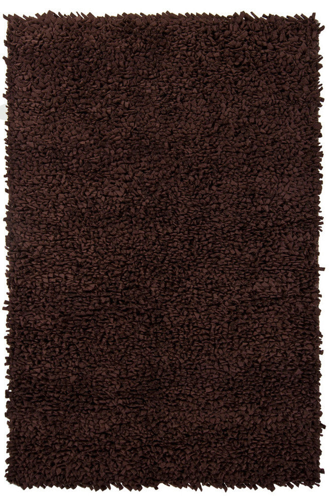 Azzura Contemporary Area Rug, Dark Brown, 7'9"x10'6"