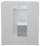 31" Single Sink Vanity, White Finish With Black Galaxy Granite With Round Sink