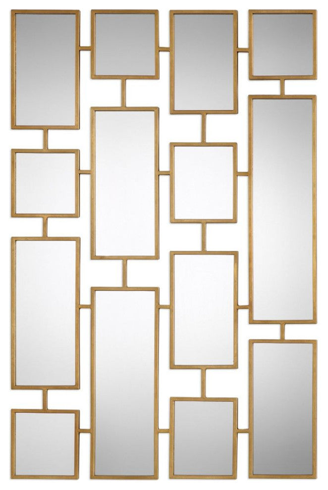 Uttermost Kennon Forged Gold Rectangles Mirror