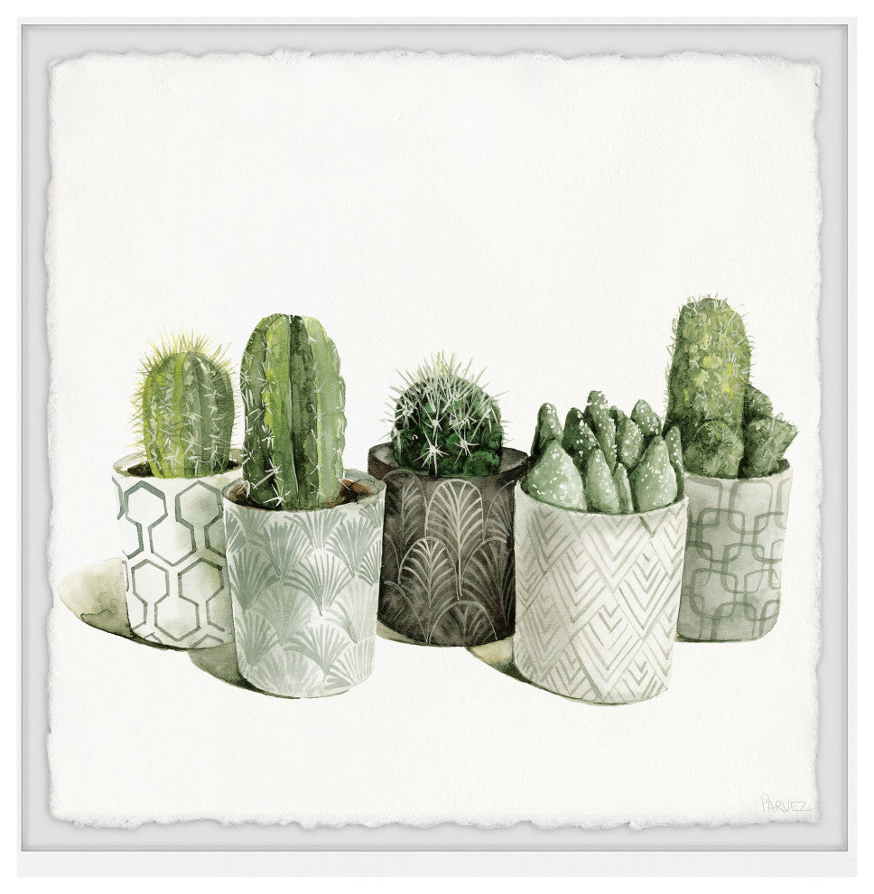 "Decorative Planters" Framed Painting Print