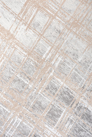 Slant Modern Abstract Beige/Gray 4 ft. x 6 ft. Area Rug