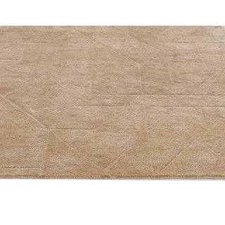 Quartz Relief Hand Made Indoor Area Rug, 5'x8', Sand