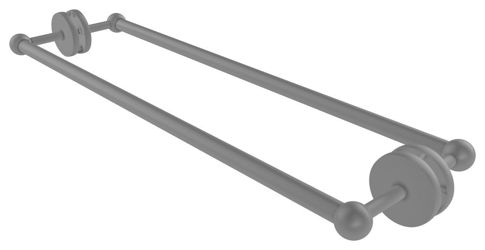 Prestige Skyline 24" Back to Back Shower Door Towel Bar, Matte Gray