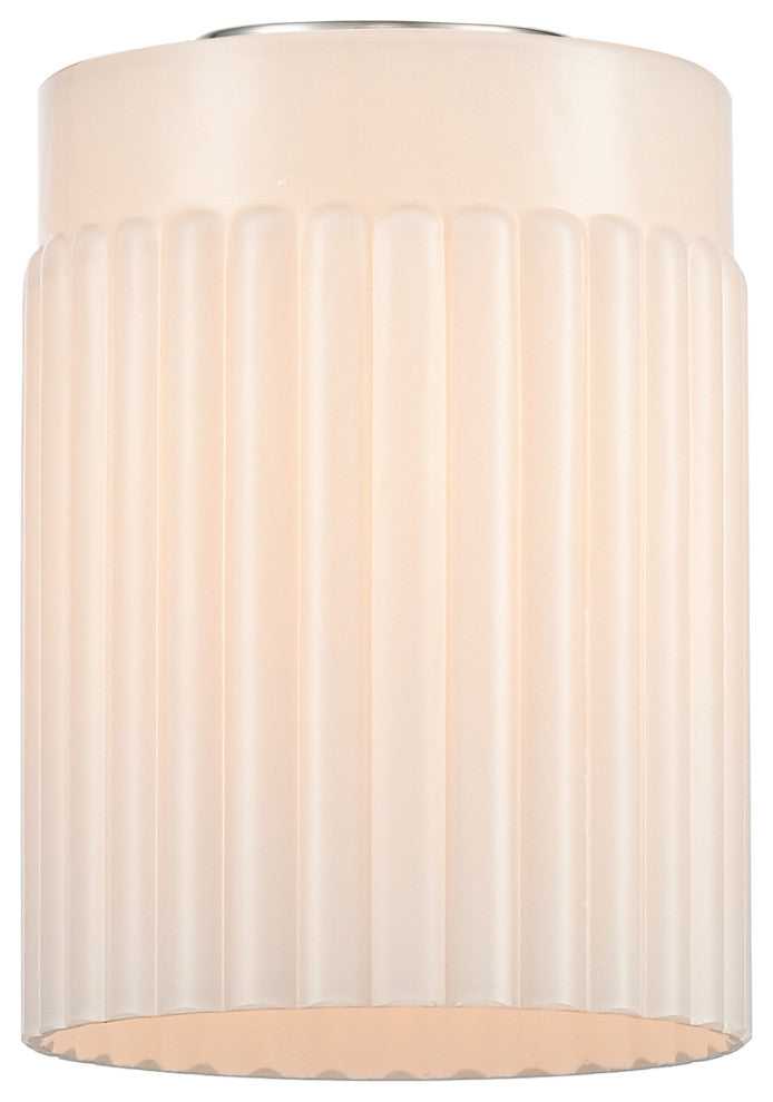 Edison Hadley 5" Sconce, Oil Rubbed Bronze, Matte White Shade