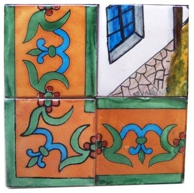 Patzcuaro Lake Clay Talavera Tile Mural