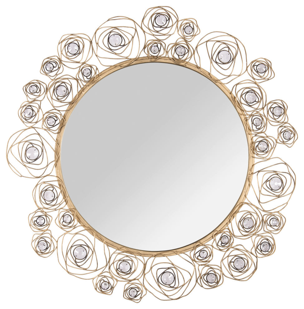 Varaluz 500MI37 Ethereal Rose 37-3/4" Diameter Circular Steel - Havana Gold