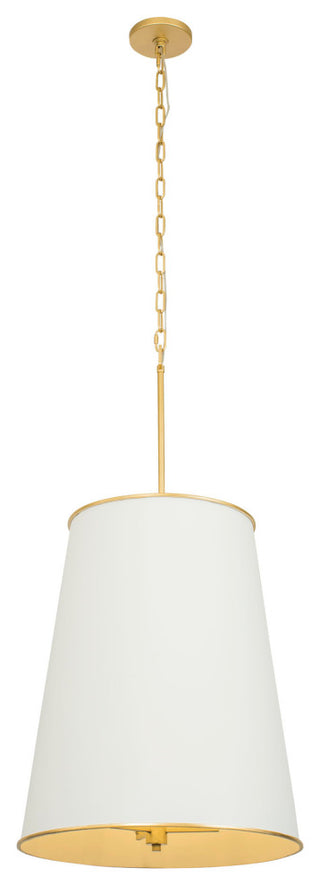 Varaluz 364F09 Coco 9 Light 20"W Pendant - Matte Black / French Gold