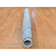 Taupe Color Jacquard Hand Loomed Wool and Art Silk Round Rug 7'10" x 7'10"