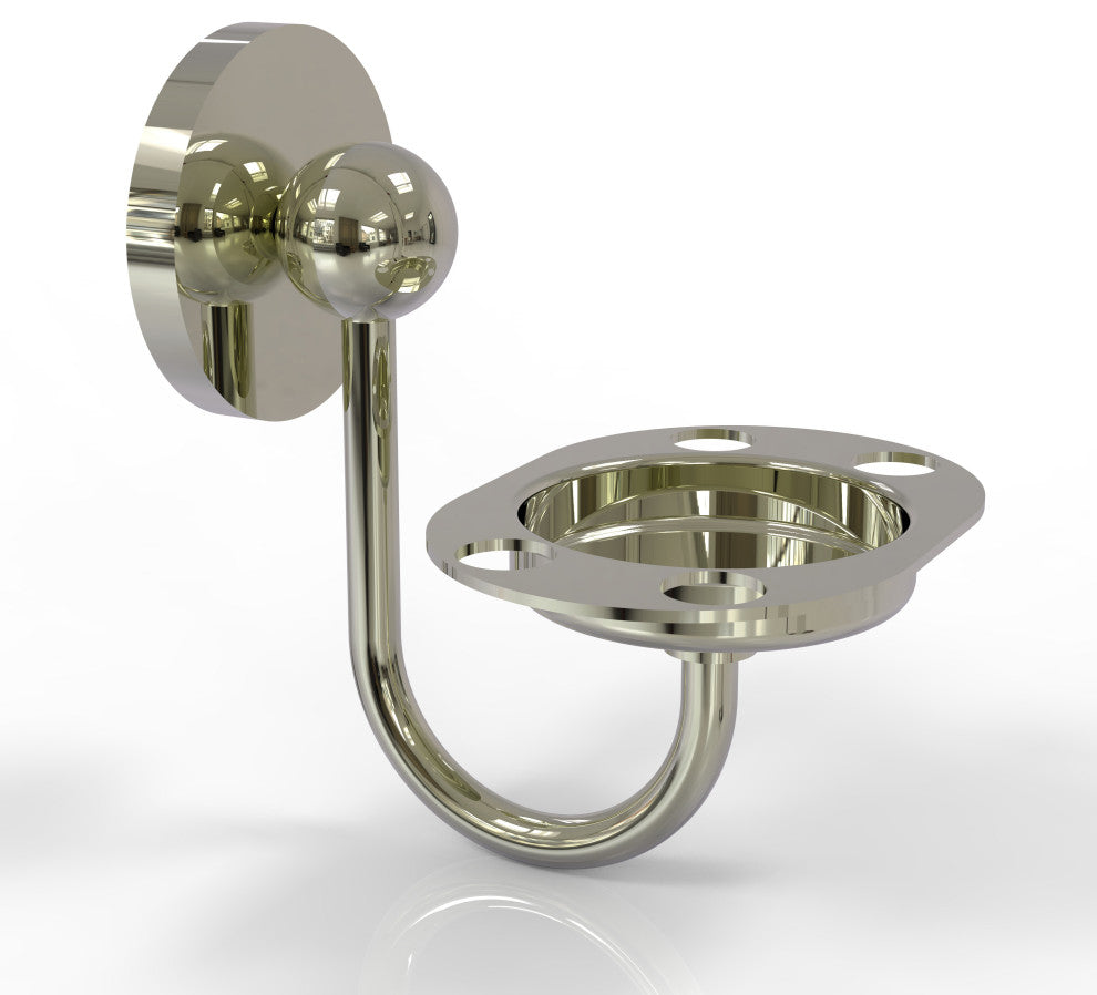 Prestige Skyline Toothbrush and Tumbler Holder, Polished Nickel