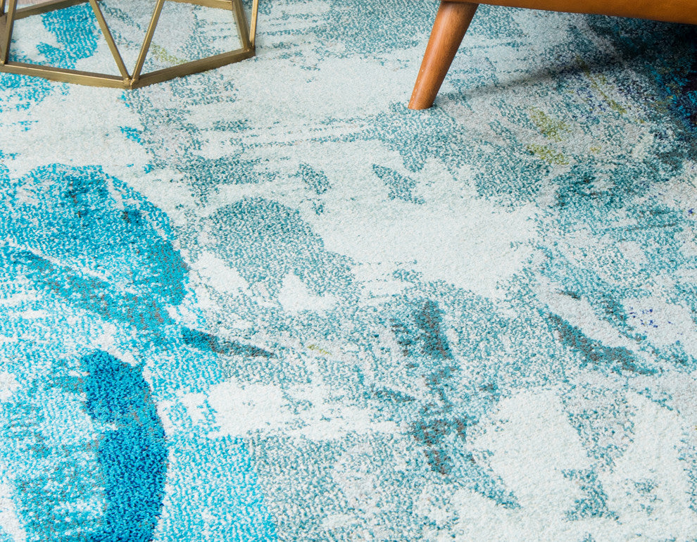 Unique Loom Light Blue Marooned Positano 5'x8' Area Rug