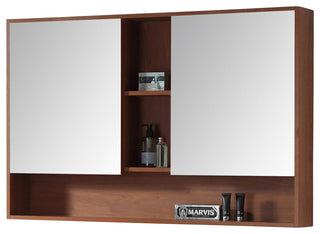 Fine Fixtures Surface Mount Bathroom Medicine Cabinet, Walnut.